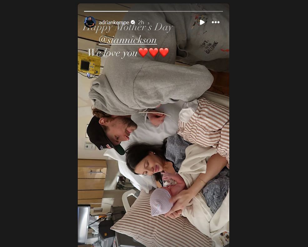 Adrian Kempe shared on his IG @adriankempe